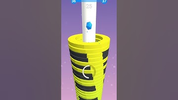 Stackball ASMR satisfying gameplay video #shorts #viral #funny.