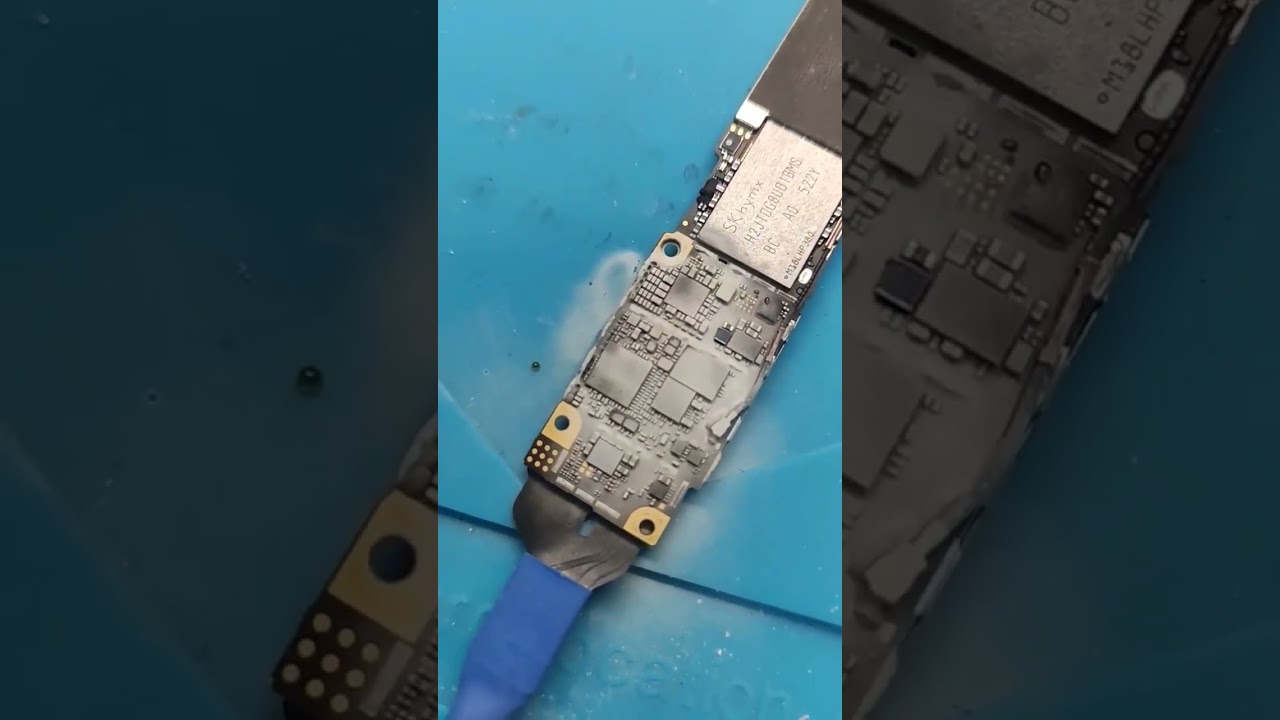 identificar corto a tierra con rosin en placa base. 