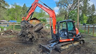 Broken window and tuff stumps with the Kubota KX 080 4 by Jeramy Reber Pure Dirt 3,292 views 2 weeks ago 52 minutes