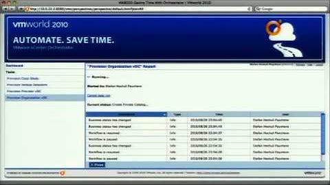 VMware world  MA8030-Saving Time with vCenter Orchestrator