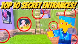 How To Build The BEST SECRET ENTRANCES (Minecraft)