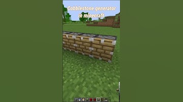 Cobblestone generator in minecraft #shorts #minecraft