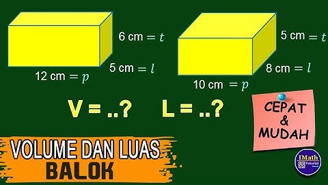 Menghitung Volume Balok dan Luas Permukaan Balok _Matematika SD