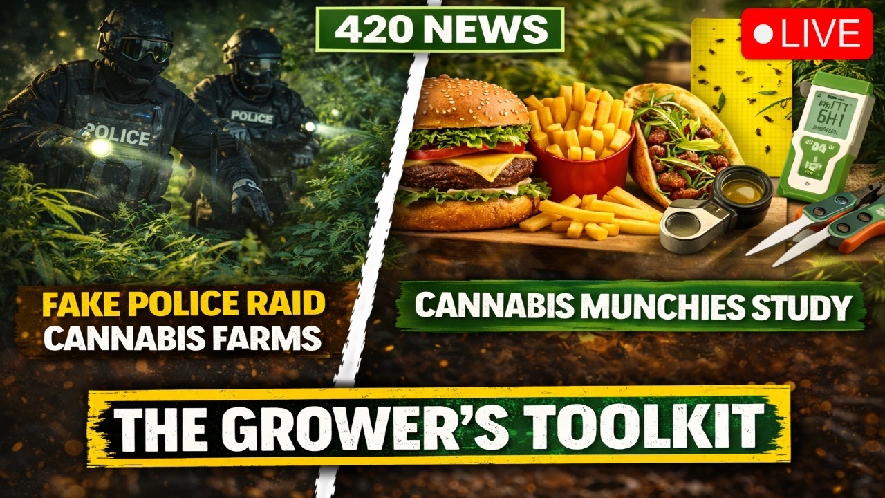 Cannabis Munchies Science, Fake Police Raid UK Cannabis Grow Farms & Essential Grower Tools