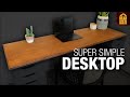 Easy simple plywood desktop for beginners