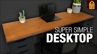 Easy Simple Plywood Desktop for BEGINNERS