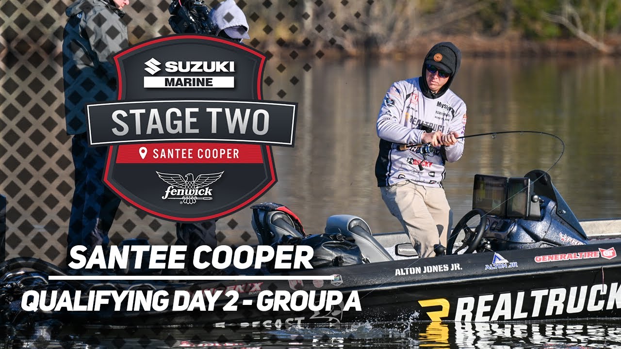 Bass Pro Tour | Stage Two | Santee Cooper | Qualifying Day 2 – Group A Highlights