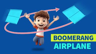 Amazing come back paper plane | Best Boomerang airplane | Airplane that returns back. #boomerang