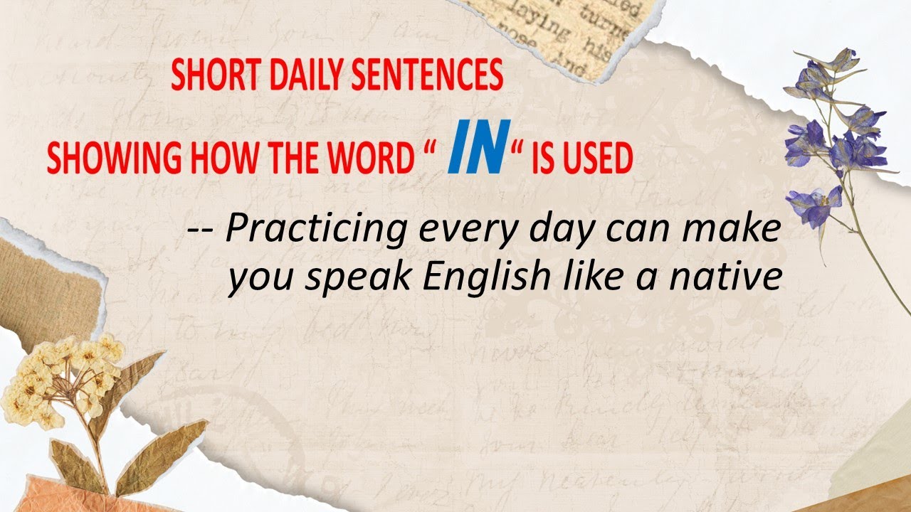 Using Word In A Sentence SHORT DAILY SENTENCES USING THE WORD --