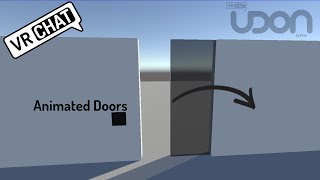 Animated Doors (Global & Local) Udon Tutorial (ENG)