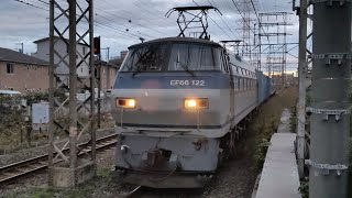 11月14日小田栄駅 吹田A5運用 1096レ EF66 122
