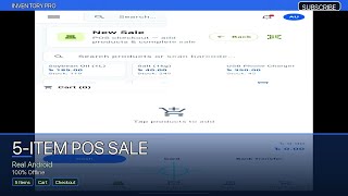 Grocery 5-Item POS Sale on Android | Offline Inventory App #Shorts
