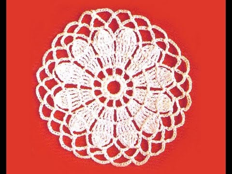 Вязание крючком Crochet Круглый цветочный мотив 2 Floral Motif Crochet