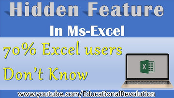 Excel Hidden feature ~ Best Trick for your excel userform