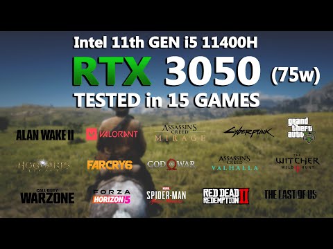 Asus TUF F15 - i5 11400H + RTX 3050 Gaming Benchmark in 2024 | Tested in 15 Games | RTX 3050(75w) |
