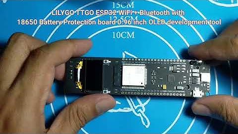LILYGO TTGO ESP32-WROOM-32 WiFi and Bluetooth with 18560 battery and 0.96 inch OLED development tool