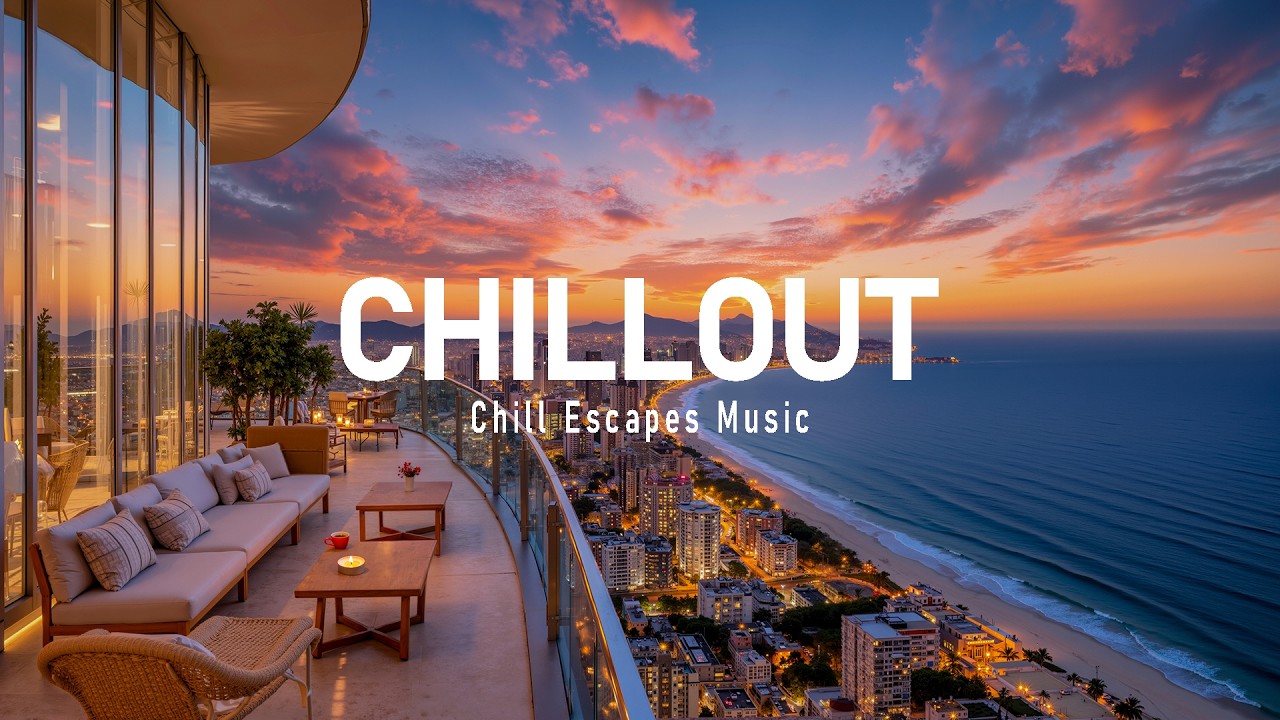 Oceanview High Rise at Dusk 🌊 Elegant Luxury Chillout Lounge  for Deep Relaxation