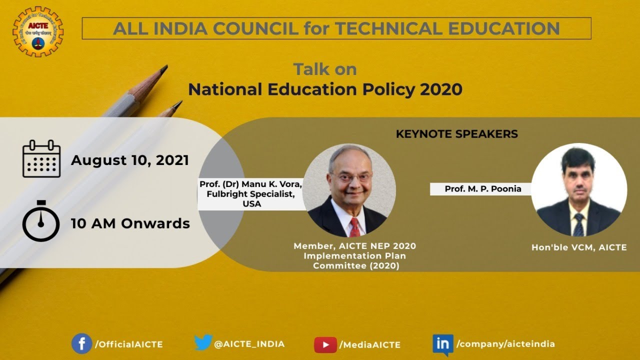 Talk on National Education Policy 2020 - YouTube