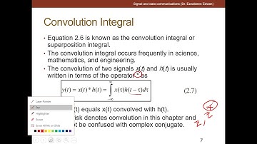 Signals and systems: Lec.5 p1 Convolution Integral إشارات وأنظمة: تكامل الطي
