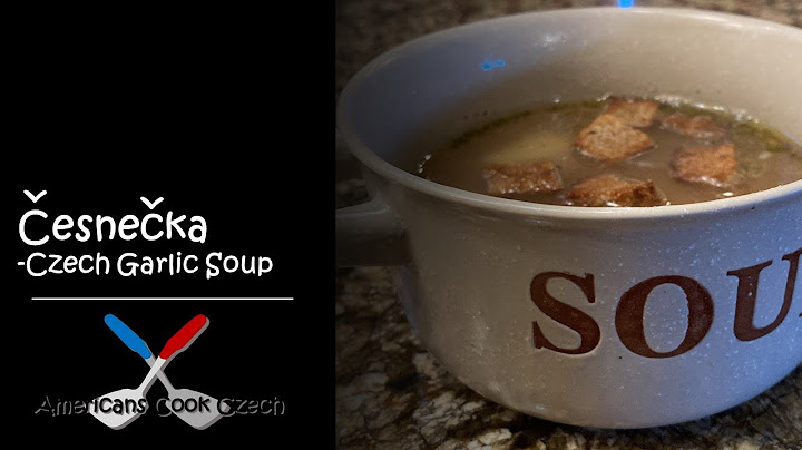Česnečka - Czech garlic soup