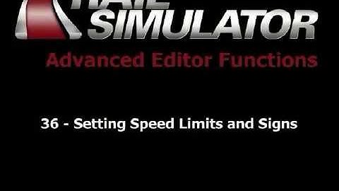 36 Setting Speed Limits and Signs   Rail Simulator Tutorials on Blip