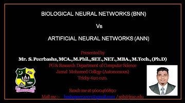 BIOLOGICAL NEURAL NETWORKS (BNNs) Vs ARTIFICIAL NEURAL NETWORKS (ANNs)