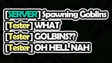 My tester met Goblins for the first time in my Unity RPG!