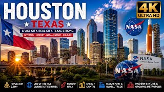 Houston Texas 🇺🇸 4K City Tour | NASA, Skyline, Diversity & Modern Texas Life