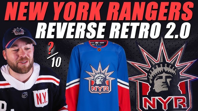 Adidas New York Rangers Reverse Retro 2.0 Jersey, 50, Blue