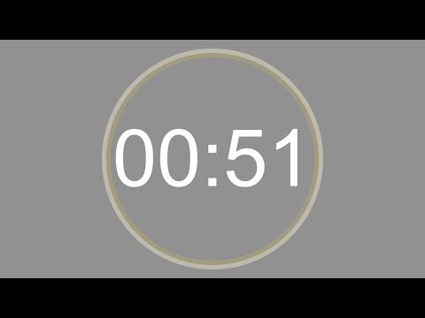 51 SECONDS - 4K - COUNTDOWN IN REVERSE - SECOND TIMER -