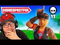 The Most DISRESPECTFUL Game of Fortnite EVER!