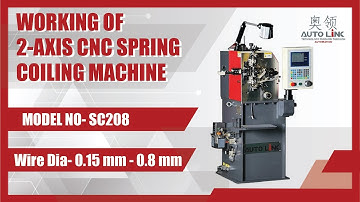 2-Axis CNC Spring Coiling Machine | SC-208 Model | Available in Alibaba and Made in China
