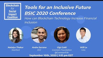 How can Blockchain technology Increase financial inclusion ? #BSIC2020