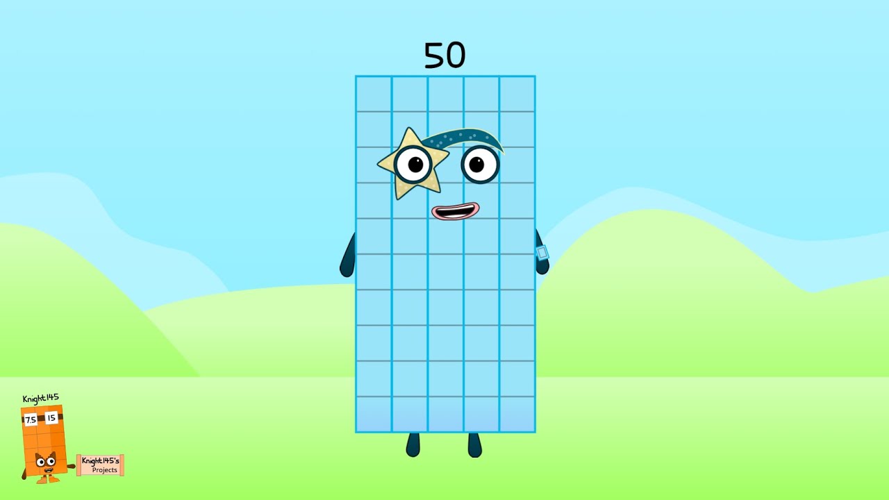 Making Numberblocks 50 in my Numberblocks Spritepack! - YouTube