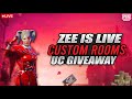 pubg mobile live custom room uc giveaway rooms#zeeisLive #pubgmobile#gaming #famousmunda #roadto20k