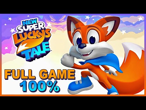 NEW SUPER LUCKY'S TALE Full Game 100% Walkthrough Gameplay (All Coins, Hidden Pages, Letters)