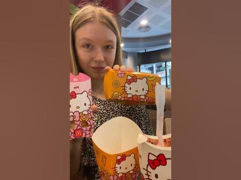 КОЛЛАБ ХЭЛЛОУ КИТТИ с МАКДОНАЛЬДС 😱 #обзор #распаковка #еда - YouTube