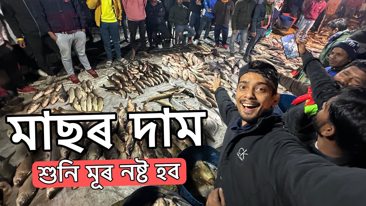 বিহু উৰুকাৰ দিনা মাছৰ দাম শুনি মূৰ নষ্ট মোৰ - Biggest wholesale fish market in Nalbari 🐠🐟