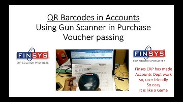 Accounts Voucher using QR code and Barcode Scanners ... Finsys ERP