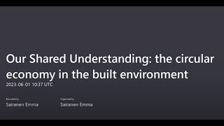 Our Shared Understanding - Accelerator Session WCEF 2023