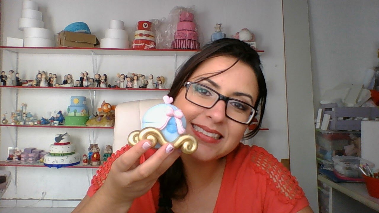 DIY - Aula "Carruagem da Cinderela" - Massas para Biscuit Raquel Fontinele