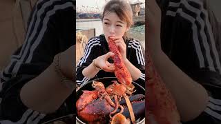 eating seafood