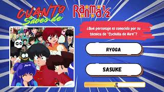 RANMA 1/2  | Cuanto sabes de este anime ? quiz trivia RANMA