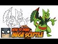 How to Draw Mega Sceptile | Pokemon