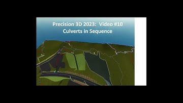 Carlson Precision3D 2023 Video 10 - Culverts in Series