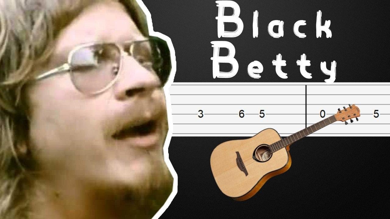 Black Betty Ram Jam Guitar Tabs, Guitar Tutorial (+ SOLO tab) YouTube