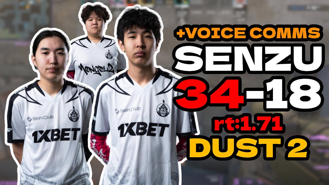 senzu (34-18) rt:1.71 w/mzinho/910 +VOICE l NA FACEIT RANKED (dust2 ...