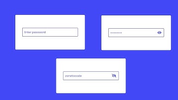 Password Hide & Show Toggle Button Using HTML, CSS & JavaScript |  @zonetocode9552