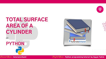 python program to calculate total surface area of a cylinder