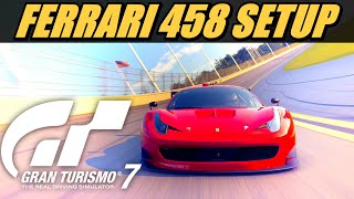 Gran Turismo 7 Ferrari 458 GT3 1.44.367 Daytona Road Daily C Setup